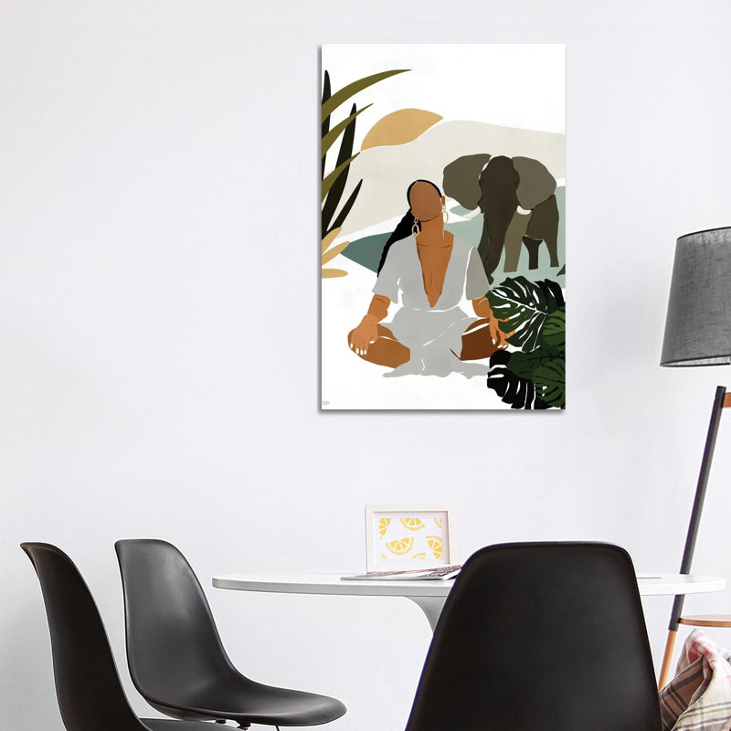 Rayne par Bria Nicole - impression d'art graphique, Toile tendue, Pas de tapis, H 18 po x l 12 po x 1,5 po