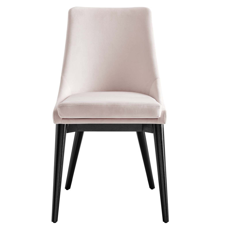 Modway Viscount Performance Velvet Dining Chair, Pink