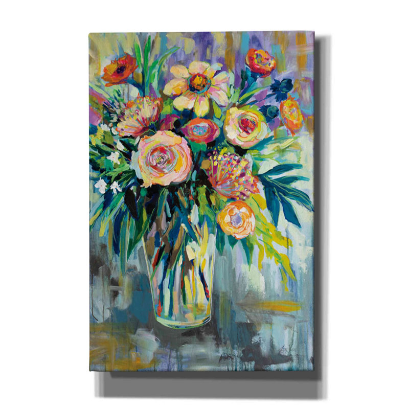 «Summer Happiness» par Jeanette Vertentes - impression sur toile tendue, H 18 po x l 12 po x P 0,75 po