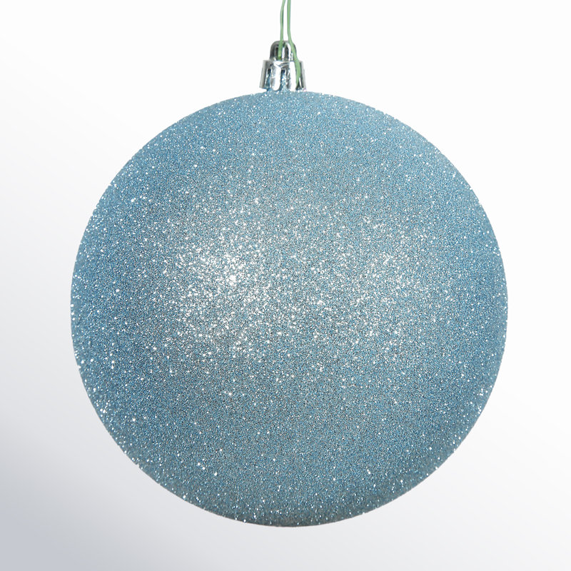Décoration de boule décorative des Fêtes, H 2,75 po x l 2,75 po x P 2,75 po, Bleu pastel