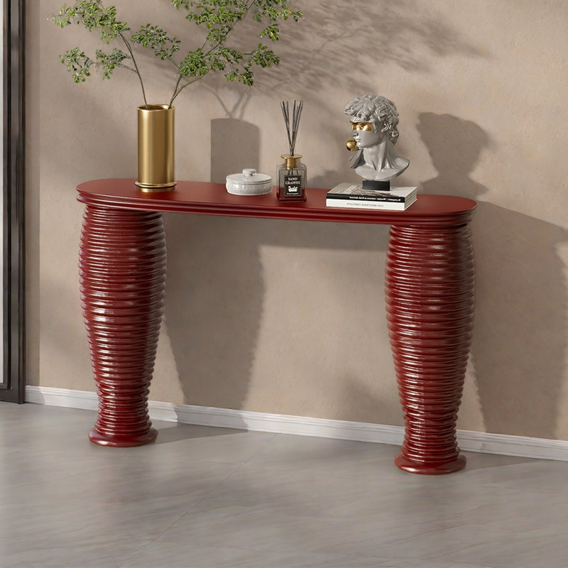Console créative haut de gamme de couleur unie, Rouge, H 33,46 po x l 59,06 po x P 11,81 po
