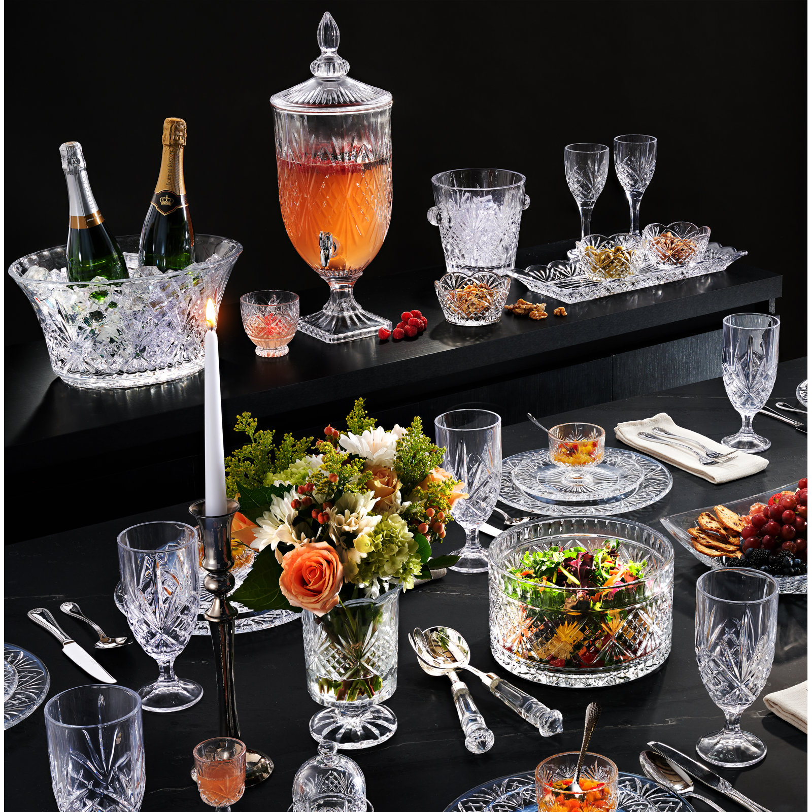 Dublin Crystal Goblet, Clear