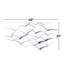 Décoration murale d'oiseaux qui volent en métal doré, 47 po x 4 po x 21 po-62298591