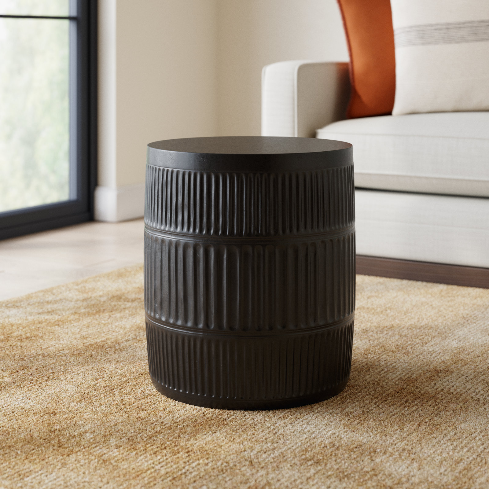 Oakley Accent Stool, Black