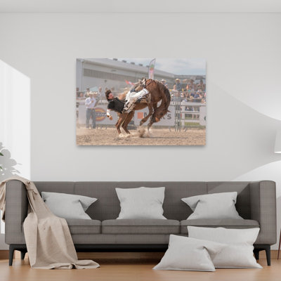 Wild Rodeo Ride Contemporary, reproduction d'art murale cheval