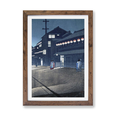 Evening by Hasui Kawase - Framed Print