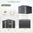 Outdoor Metal Storage Shed with Reinforced Steel Frame and Lockable Doors-97202368