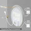 Round Lighted Wall Mounted Bathroom Mirror-1137819424