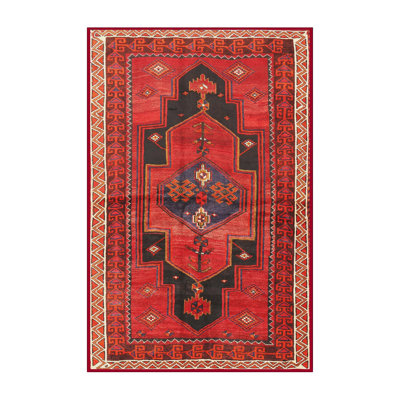 Tapis rouge à motif sud-ouest