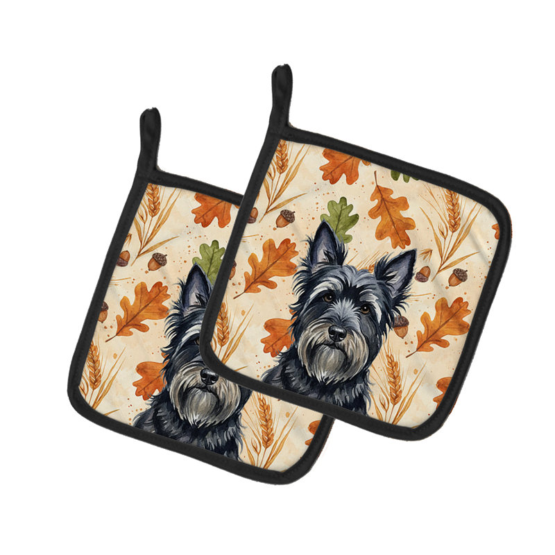 Paire de porte-casseroles Black Skye Terrier Heirloom