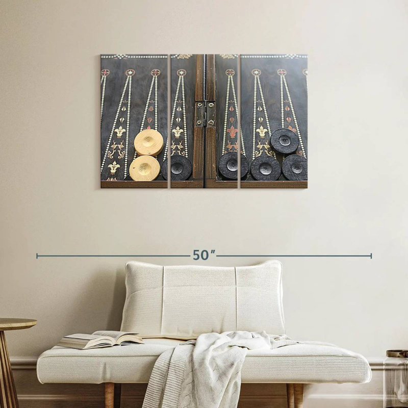 Table de backgammon Senne, H 24 po x l 38 po