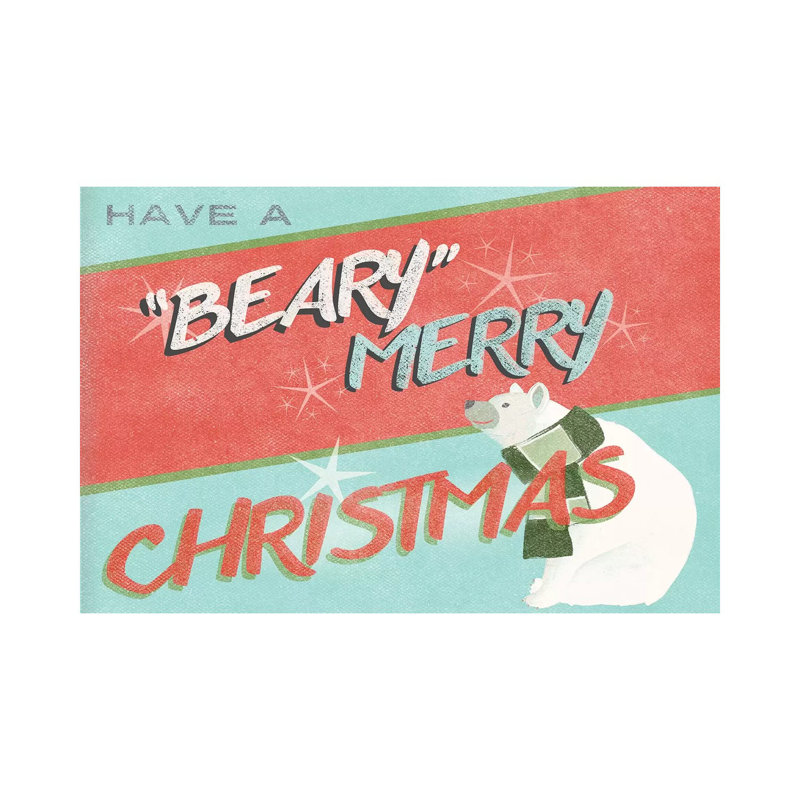 Retro Christmas Collection A by June Erica Vess - Wrapped Canvas Print, 66.04 cm H x 45.72 cm W