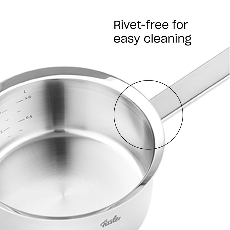 Fissler Original-Profi Collection Stainless Steel Sauce Pan, 1.5 Quart with Lid