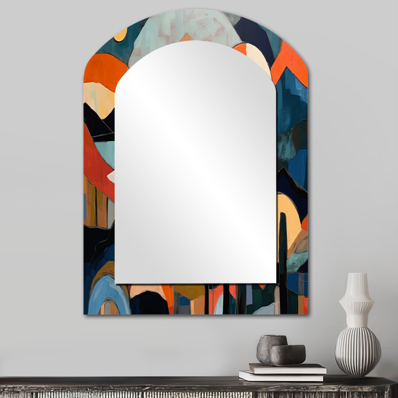 Miroir mural Mid Century Perspectives III, 34 po x 25 po