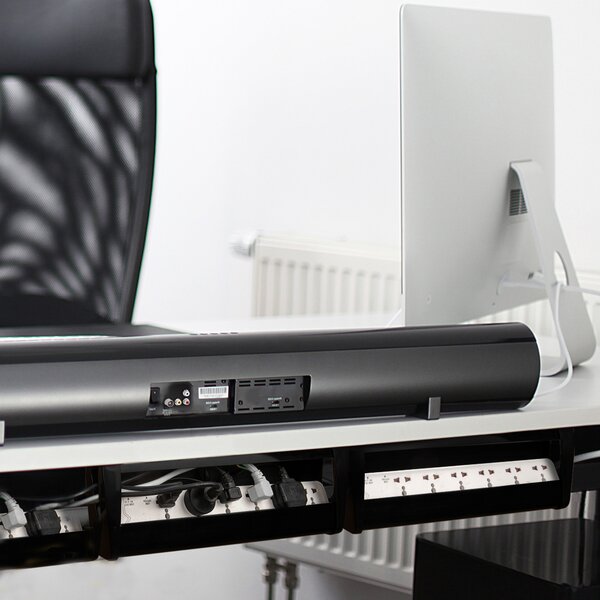 vivo Desk-ac01c Vertebrae Cable Management Kit Height Adjustable Desk Quad Wire Organizer
