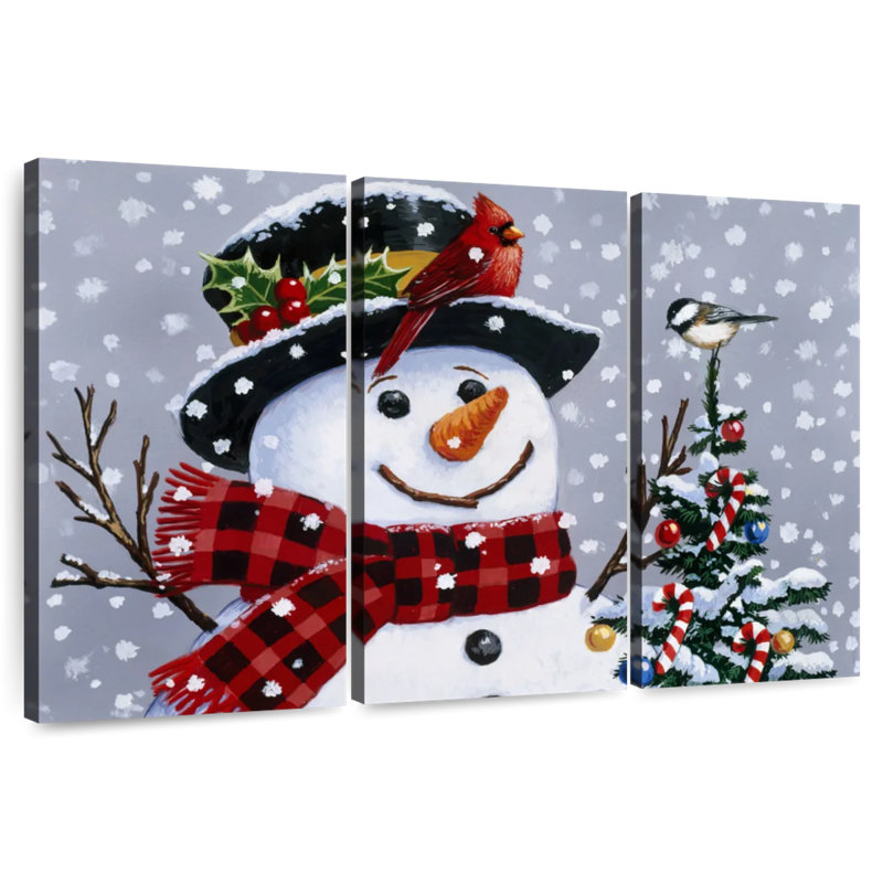 Lelend Happy Snowman, 24" H x 38" W