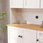 Kitchen Pantry Storage Cabinet with Microwave Countertop and Adjustable Shelves