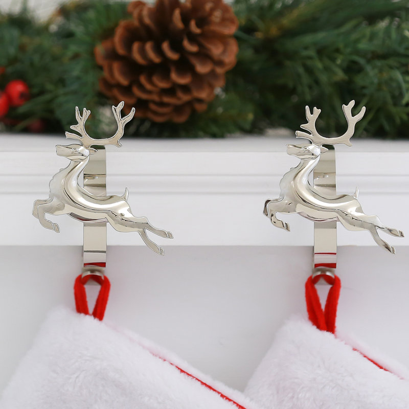 The Original MantleClips™ Stocking Holder, Silver