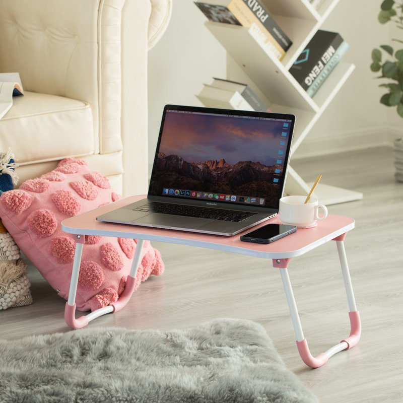 Table pliable pour ordinateur portable North Bed, Rose