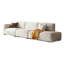 Canapé modulaire blanc en coton et lin-910383491