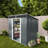 Outdoor Storage Shed, Steel Tool Shed With Metal Foundation Frame, Weatherproof, Uv-Resistant & Moisture-Proof Garden Shed