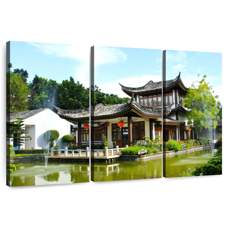 Adella Mae Fah Luang Buddhist Temple, 42" H x 65" W