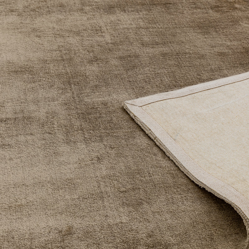 Doris Plain Silky Mocha/Beige Rug, Rectangle 240 x 340cm