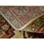 Tapis beige / rouge en laine / coton oriental fait à la main 6 pi x 8 pi 11 po