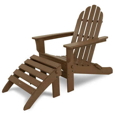 TREX Outdoors Cape Cod 2-Piece Folding Adirondack Seating Set