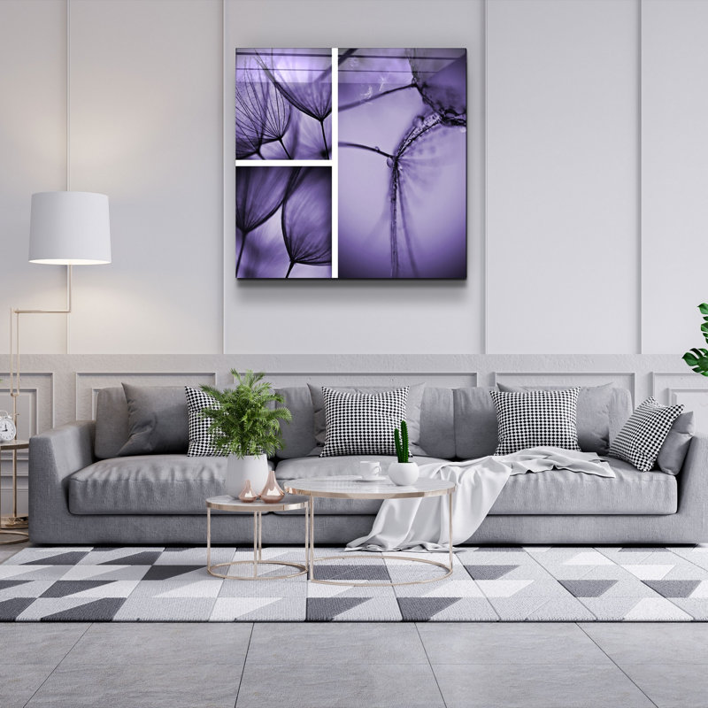 Elegant Decorative Tempered Glass Painting, 40 x 40 Inches | 100% Tempered Glass, Thickness: 0.16 Inches | UV Printing for Vibrant Colours & Durability | Perfect for Home Decor & Art Enthusiasts