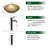 16.5" Circular Glass Bathroom Sink Vessel Sink with Pop-Up Drain and Faucet Combo-119283393