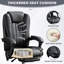 Fauteuil de massage avec chaleur, 6 points de vibration, dossier inclinable, repose-pieds et accoudoirs rembourrés pour un confort ultime.