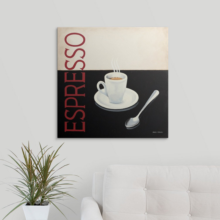 « cafe moderne iv », impression, H 24 po x l 24 po x P 1,5 po, Toile