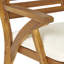 Ensemble repas d'extérieur en bois 3 pièces KD avec coussins Hermosa