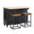 TOPMAX Farmhouse Kitchen Island Set With Drop Leaf And 2 Seatings,Dining Table Set With Storage Cabinet, Drawers And Towel Rack-1409216289