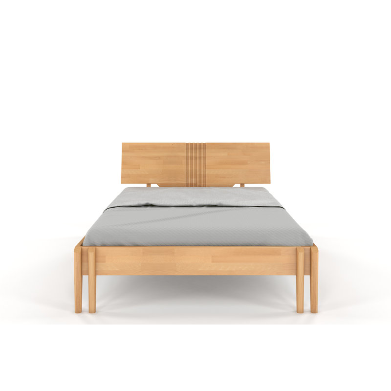Solid Wood Bed, Small Double (4'), Natural