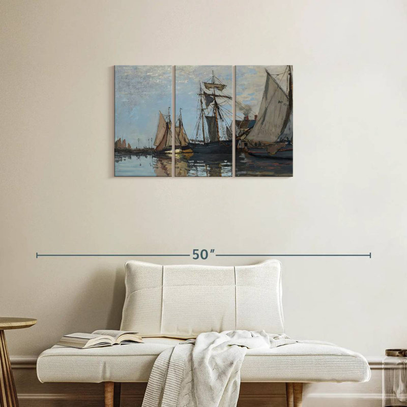 Le port de Honfleur, H 20 po x l 33 po