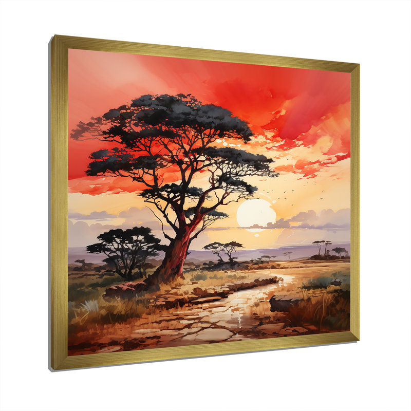 Art africain, "Spirit of the Wild", art mural africain, Or, H 16 po x l 16 po
