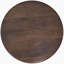 Table basse ronde brune
