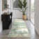 Pavelina Green Modern Abstract Machine Washable Indoor Area Rug with Non-Slip Backing