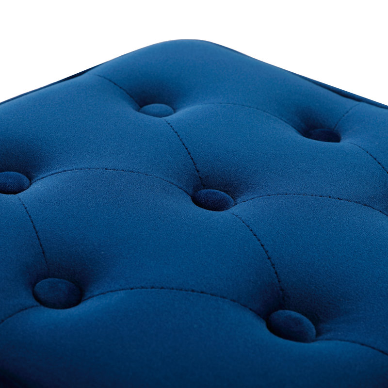 Repose-pieds BirdRock Home, Velours marine