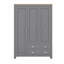Armoire de rangement à porte avec armoires et tringles de suspension