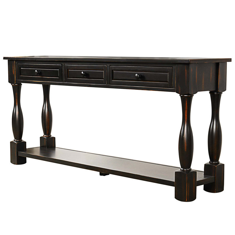 Charvic 64'' Console Table, Black
