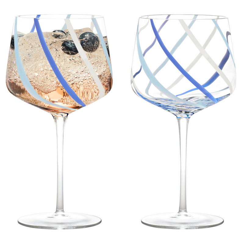 Burgundy Wine Glasses, Azure