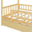 Lit en bois avec couchette