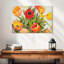 Harnek orange et tulipes rouges-108723029