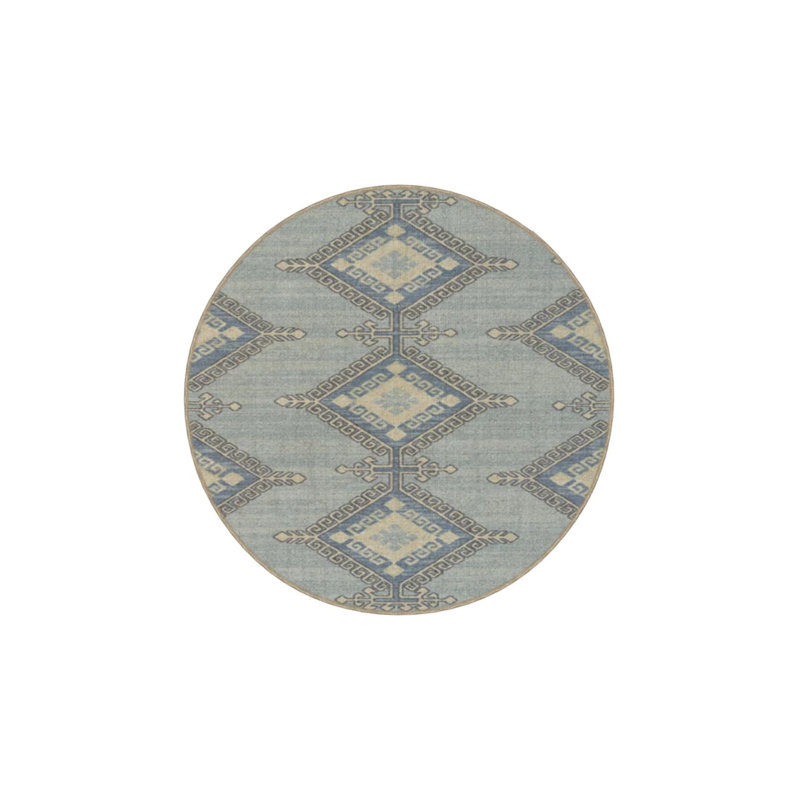 Tapis d'intérieur / extérieur bleu Nala, Rectangle 4 pi x 6 pi