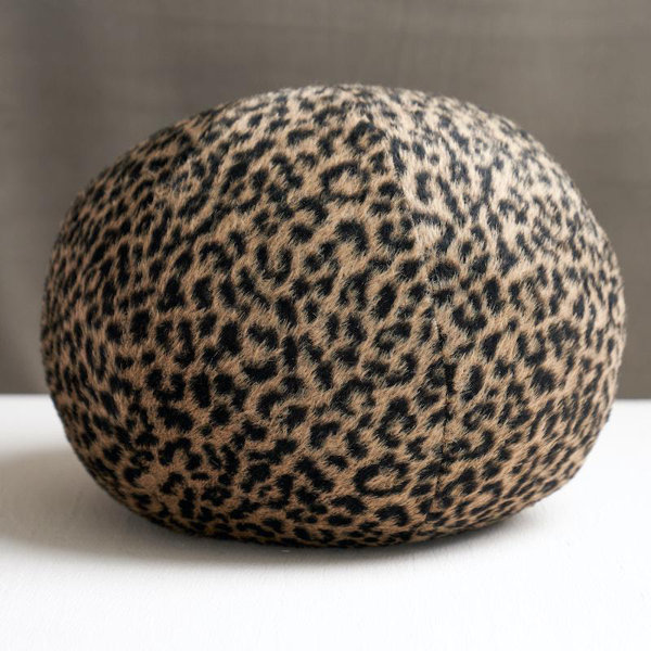 Schumacher Lilya Leopard Animal Print Wool Blend Throw Pillow | Wayfair