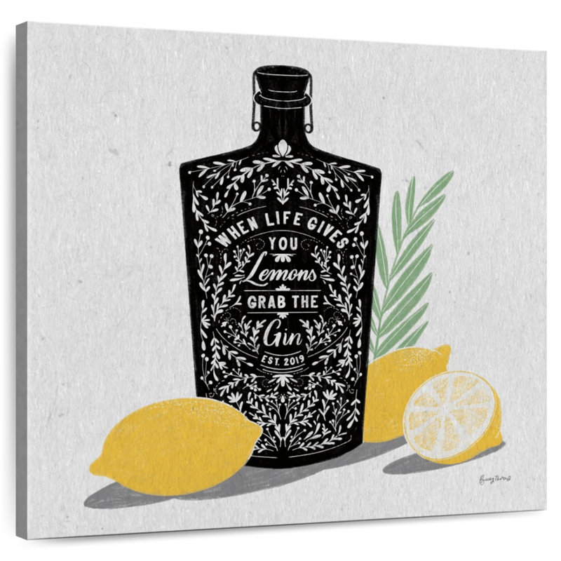 Tergel fruité spiritueux gin, H 10 po x l 10 po