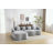L-Shape Sectional Sofa with Curved Chaise-111842224
